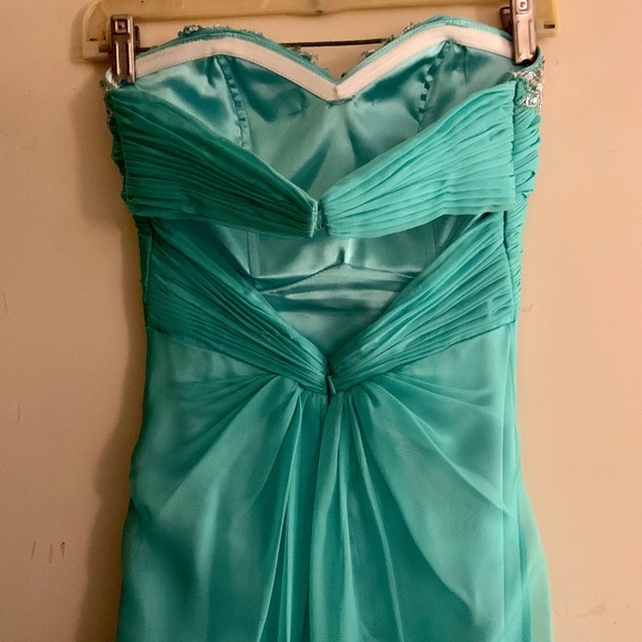 PromGirl Teal Prom Dress - Picture 2 of 4